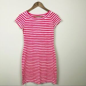 Lafayette 148 New York Red and White Knit Dress